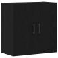 Preview: Wandregal Schwarz Eiche 60x31x60 cm Holzwerkstoff