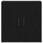 Preview: Wandregal Schwarz Eiche 60x31x60 cm Holzwerkstoff
