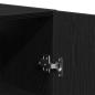 Preview: Wandregal Schwarz Eiche 60x31x60 cm Holzwerkstoff