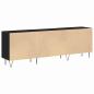 Preview: TV-Schrank Schwarz Eiche 150x30x50 cm Holzwerkstoff