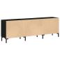 Preview: TV-Schrank Schwarze Eiche 150x30x50 cm aus Holzwerkstoff