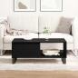 Preview: Couchtisch Schwarz Eiche 90x50x36,5 cm Holzwerkstoff