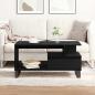 Preview: Couchtisch Schwarz Eiche 90x49x45 cm Engineering Holz