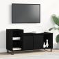 Preview: ARDEBO.de - TV-Bank Schwarz Eiche 100x35x55 cm Werkstoff