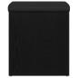Preview: Sitzbank mit Stauraum Schwarz Eichen-Optik 42 x 42 x 45 cm