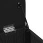Preview: Sitzbank mit Stauraum Schwarz Eichen-Optik 42 x 42 x 45 cm
