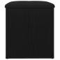 Preview: Aufbewahrungsbank Schwarz Eiche 40x40x45 cm Engineered Wood