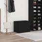 Preview: ARDEBO.de - Aufbewahrungsbank Schwarz Eiche 60x40x45 cm Holzwerkstoff