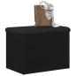 Preview: Aufbewahrungsbank Schwarz Eiche 60x40x45 cm Holzwerkstoff