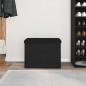 Preview: Aufbewahrungsbank Schwarz Eiche 60x40x45 cm Holzwerkstoff