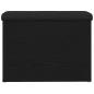 Preview: Aufbewahrungsbank Schwarz Eiche 60x40x45 cm Holzwerkstoff