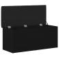 Preview: Aufbewahrungsbank Schwarze Eiche 100x40x45 cm Ingenieured Holz