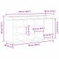 Preview: Aufbewahrungsbank Schwarze Eiche 100x30x48 cm Ingenieurholz