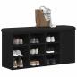 Preview: Aufbewahrungsbank Schwarze Eiche 100x30x48 cm Ingenieurholz