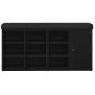 Preview: Aufbewahrungsbank Schwarze Eiche 100x30x48 cm Ingenieurholz