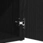 Preview: Aufbewahrungsbank Schwarze Eiche 100x30x48 cm Ingenieurholz