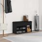 Preview: ARDEBO.de - Aufbewahrungsgestell Schwarzes Eichenholz 80x30x45 cm Ingenieurholz