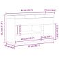 Preview: Aufbewahrungsgestell Schwarzes Eichenholz 80x30x45 cm Ingenieurholz