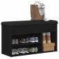 Preview: Aufbewahrungsgestell Schwarzes Eichenholz 80x30x45 cm Ingenieurholz