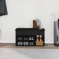 Preview: Aufbewahrungsgestell Schwarzes Eichenholz 80x30x45 cm Ingenieurholz