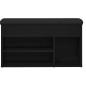 Preview: Aufbewahrungsgestell Schwarzes Eichenholz 80x30x45 cm Ingenieurholz