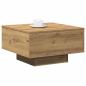 Preview: Couchtisch Artisan aus Eiche 55x55x31 cm aus synthetischem Holz