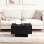 Preview: Couchtisch schwarz Eiche 55x55x31 cm Holzwerkstoff