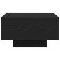 Preview: Couchtisch schwarz Eiche 55x55x31 cm Holzwerkstoff