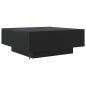 Preview: Couchtisch mit LED-Lichtern Schwarz Eiche 80x80x31 cm