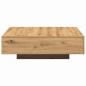Preview: Couchtisch Artisan Eiche 100x100x31 cm aus Holzwerkstoff