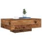 Preview: Couchtisch mit LED-Lichtern aus altem Holz 85x55x31 cm