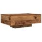 Preview: Couchtisch mit LED-Lichtern aus altem Holz 85x55x31 cm