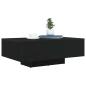 Preview: Couchtisch mit LED-Lichtern Schwarz Eiche 85x55x31 cm