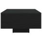 Preview: Couchtisch mit LED-Lichtern Schwarz Eiche 85x55x31 cm