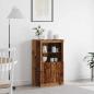 Preview: ARDEBO.de - Sideboard mit LED-Lichtern Altholz 60,5x37x100 cm