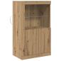 Preview: Sideboard mit LED-Lichtern Artisan Eiche 60,5x37x100 cm