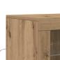 Preview: Sideboard mit LED-Lichtern Artisan Eiche 60,5x37x100 cm