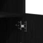 Preview: Sideboard mit LED-Lichtern Schwarz Eiche 60,5x37x100 cm