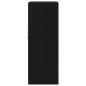 Preview: Sideboard mit LED-Lichtern Schwarz Eiche 60,5x37x100 cm