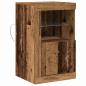 Preview: Sideboard mit LED-Lichtern Altes Holz 41x37x67 cm