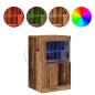 Preview: Sideboard mit LED-Lichtern Altes Holz 41x37x67 cm