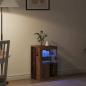 Preview: Sideboard mit LED-Lichtern Altes Holz 41x37x67 cm