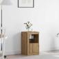 Preview: ARDEBO.de - Sideboard mit LED-Lichtern Artisan Eiche 41x37x67 cm