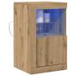 Preview: Sideboard mit LED-Lichtern Artisan Eiche 41x37x67 cm