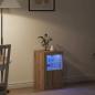 Preview: Sideboard mit LED-Lichtern Artisan Eiche 41x37x67 cm