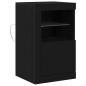 Preview: Sideboard mit LED-Lichtern Schwarz Eiche 41x37x67 cm