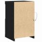 Preview: Sideboard mit LED-Lichtern Schwarz Eiche 41x37x67 cm