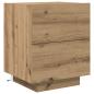 Preview: Nachttisch mit LED-Lichtern Artisan Eiche 45x40x55 cm