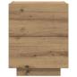 Preview: Nachttisch mit LED-Lichtern Artisan Eiche 45x40x55 cm