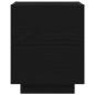 Preview: Nachttisch mit LED-Lichtern Schwarze Eiche 45x40x55 cm